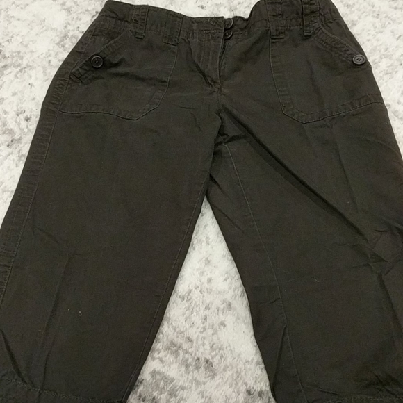 Dalia collection chocolate brown capris - Picture 4 of 6